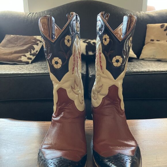 Vintage Old Gringo "Mariposa" Cowgirl Boots 9B - Picture 4 of 15